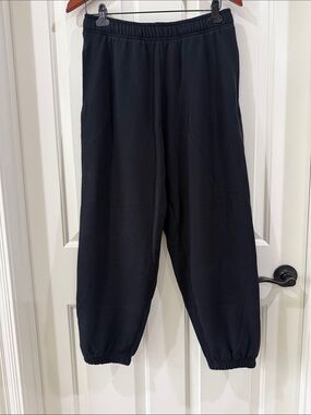 PINK Victoria's Secret Campus Fleece Black Sweatpants